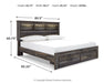 Drystan - Panel Bookcase Bed Signature Design by Ashley®
