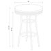 Werner - Round Bar Table - White Furniture Max