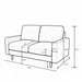 2 Seat Loveseat Sofa, Loose Back Cushion For Living Room US Pride