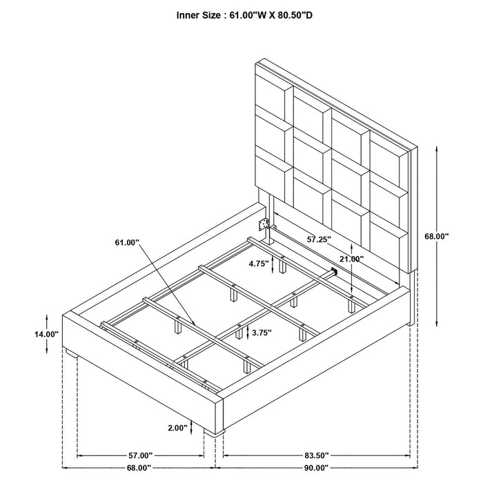 Frances - Panel Bed Furniture Max
