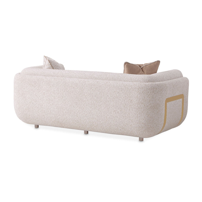 Savannah Breeze - Loveseat - Cashmere / Gold Michael Amini