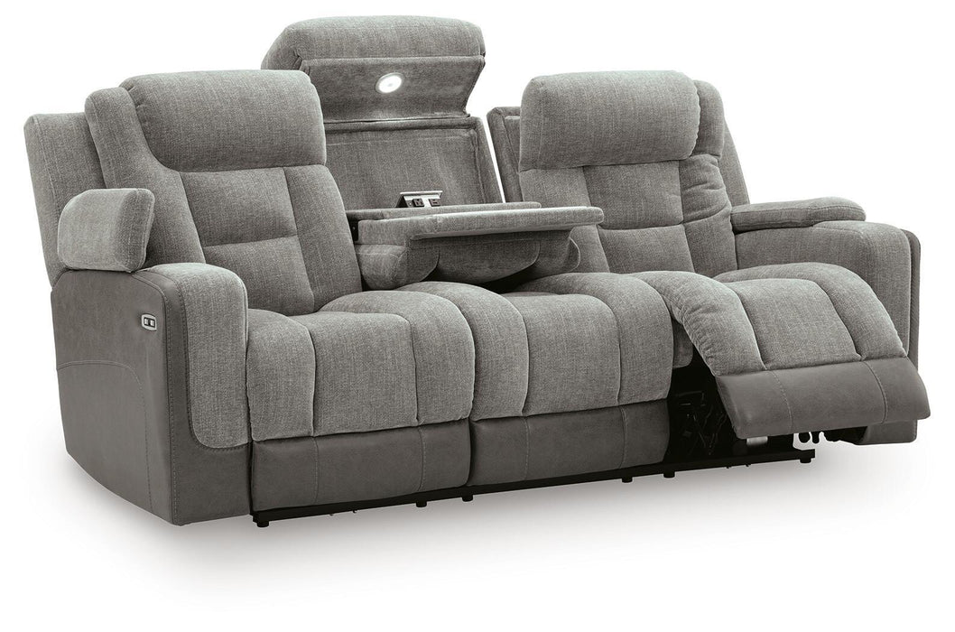 Mixed Motion - Power Reclining Sofa With Adjustable Headrest Signature Design by Ashley®