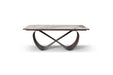 9305 - Dining Table - White / Dark Brown Extravaganza Collection