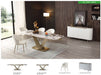 93 - Dining Table - White / Gold Extravaganza Collection