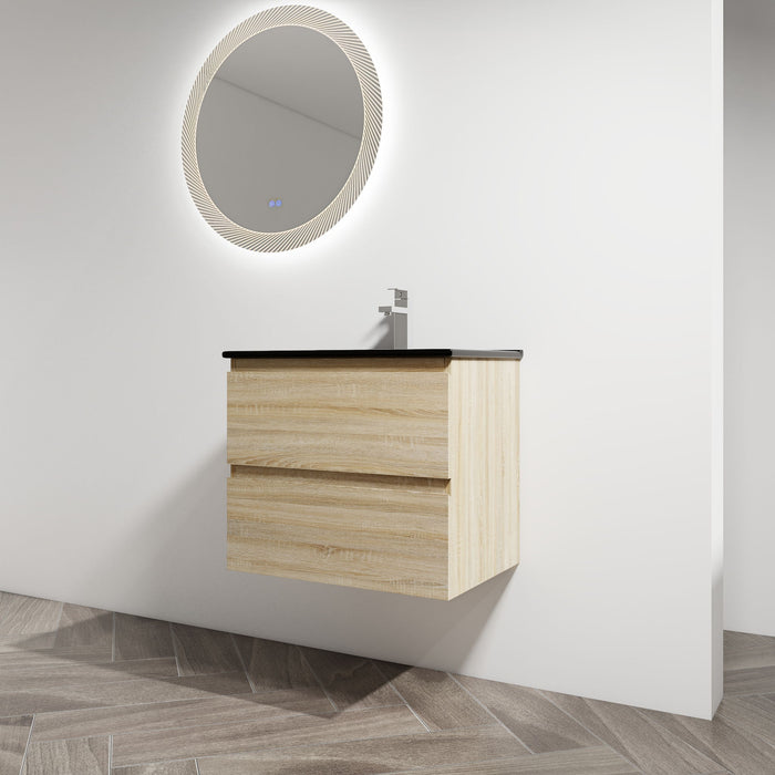 Wall Mounted Bathroom Vanity With Sink, 2 Soft Close Drawers Home Essentials