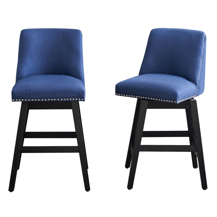 Upholstered Swivel Bar Stool Home Essentials