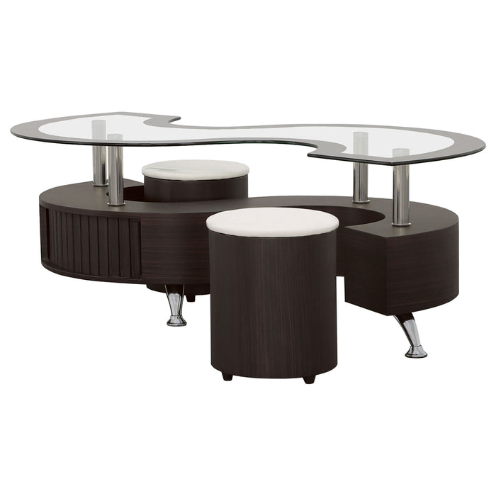 Marley - 3 Piece Coffee Table And Stools Set Furniture Max
