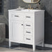 Modern Bathroom Vanity With Sink Combo, 3 Drawers, Undermount Drop-In Sink Hearth and Haven