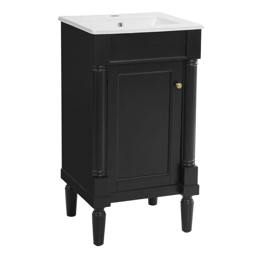 French Style Bathroom Cabinet With Sink, Adjustable Shelf Hearth and Haven