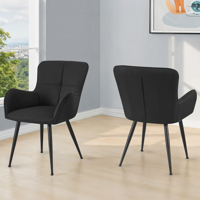 Dining Chair For Kitchen (Set of 2) - Black 8th Street