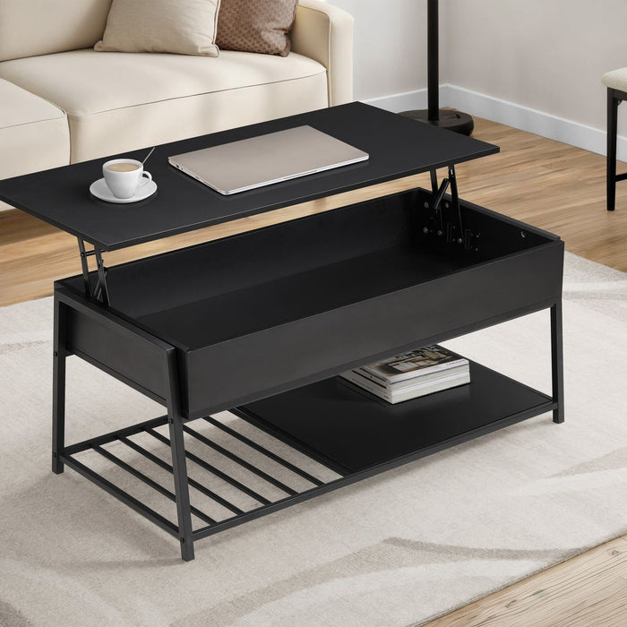 Contemporary Coffee Table, Lift Top, Rectangular 8th Street