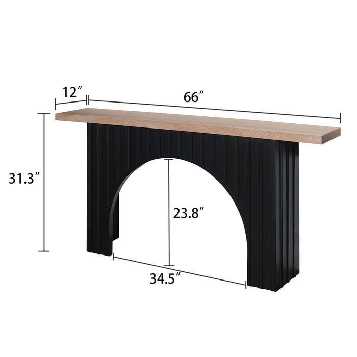 Arch Fluted Table Home Essentials