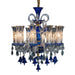 Michael Amini Lighting - Winter Palace 10-Light Traditional Crystal Chandelier - Royal Blue / Pearl Silver Michael Amini