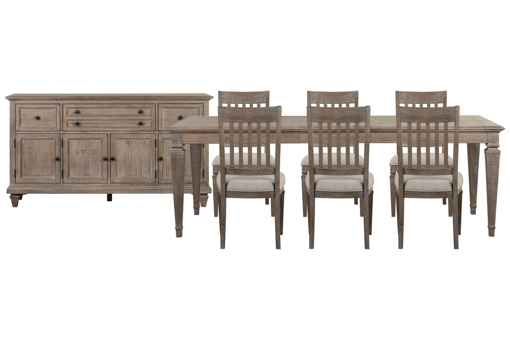 Lancaster - 8 Piece Extendable Rectangular Dining Table Set Magnussen Furniture
