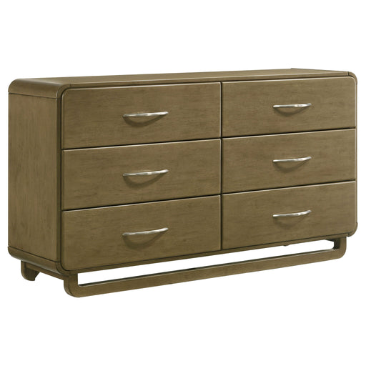 Tully - 6 Drawer Dresser - Nutmeg Brown Furniture Max