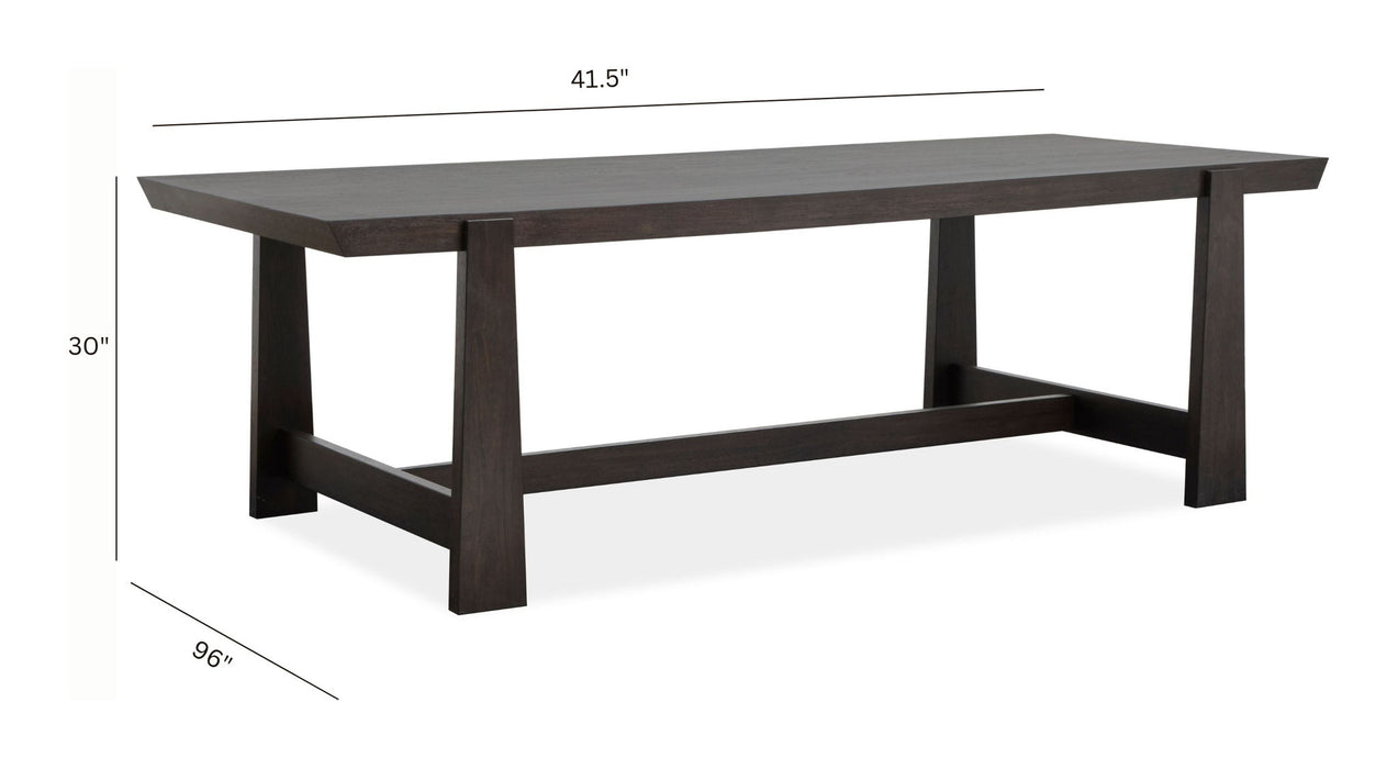 Tauren - Trestle Dining Table - Coffee Bean Magnussen Furniture