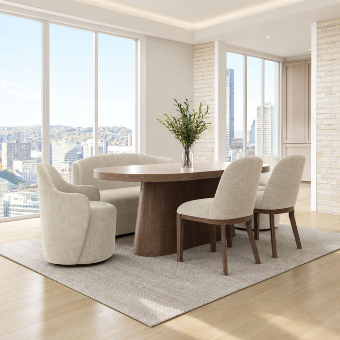 Cocoa - Swivel Barrel Chair With 360° Rotation - Ivory Bernards Furniture