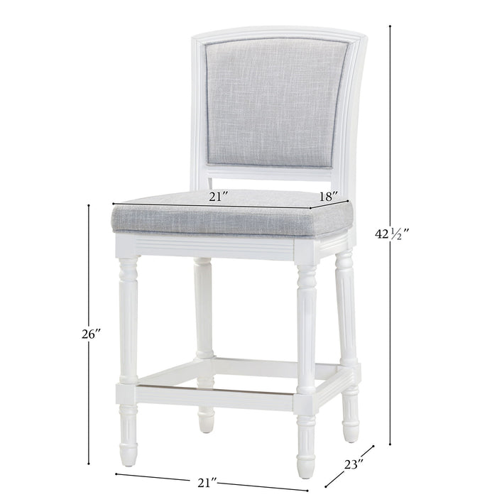Stool With Upholstered Seat And Back Home Essentials