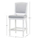 Stool With Upholstered Seat And Back Home Essentials