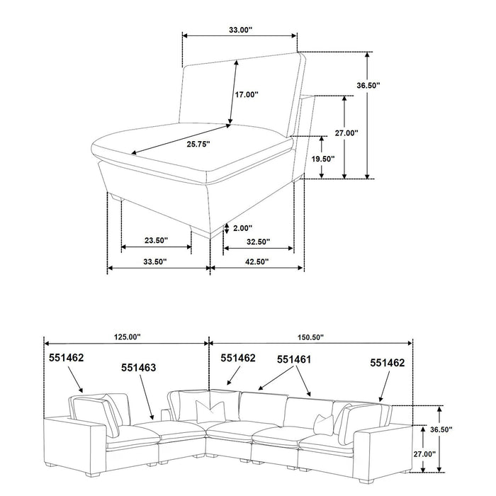 Ridgemont - Sectional Sofa Furniture Max