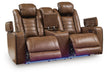 Gruaro - Power Reclining Loveseat With Console / Adjustable Headrest - Amber Signature Design by Ashley®