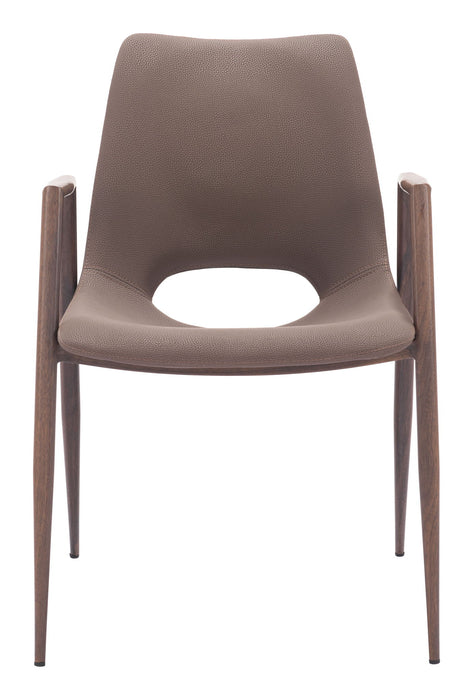 Desi - Dining Chair Walnut Legs (Set of 2) Zuo Modern