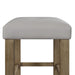 Charnell - Counter Height Stool (Set of 2) - Gray Synthetic Leather & Oak ACME
