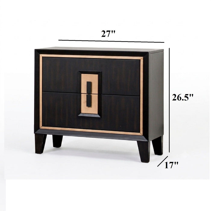 Bedside Nightstand - Espresso Home Essentials