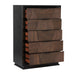 Houston - 5 Drawer Chest - Walnut Matrix Furniture Group