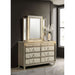 Mika - 8 Drawer LED Dresser With Mirror - Ivory Furniture Max
