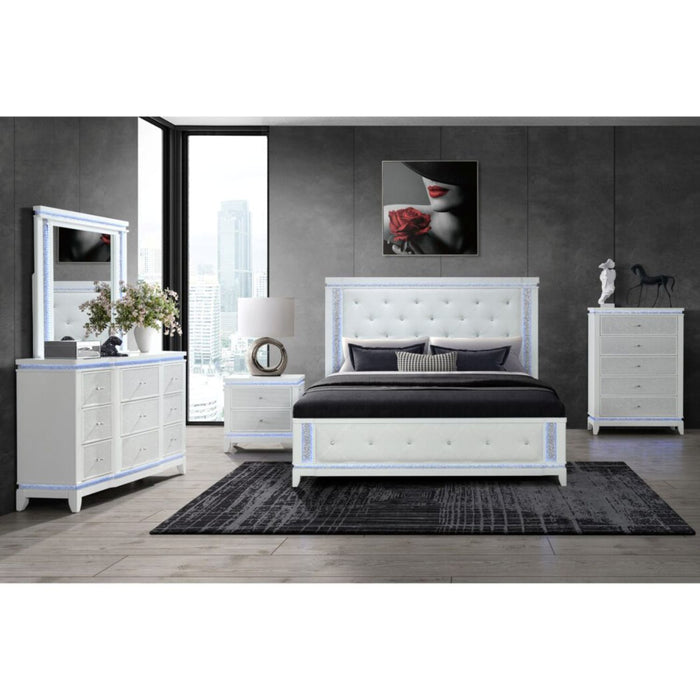 Adalid - Chest With LED Lighting - White Global Furniture USA