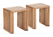 Riviera - Extendable Stool (Set of 2) - Natural Zuo Modern