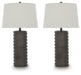 Neilett - Poly Table Lamp (Set of 2) - Antique Brown Signature Design by Ashley®
