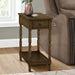 Accent End Table, 2 Tier, Storage Drawer, Traditional Stylish Design 8th Street