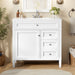 Bathroom Vanity With Top Sink, 2 Drawers, Tip Out Drawer Hearth and Haven