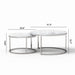 2 Piece Nesting Coffee Table Set For Living Room Home Essentials