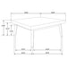 Aidan - 2 Piece Square Coffee And End Table Set - Walnut Furniture Max