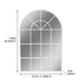 Handmade Arched Mirror, Windows Design For Entryway - White Daily Nest