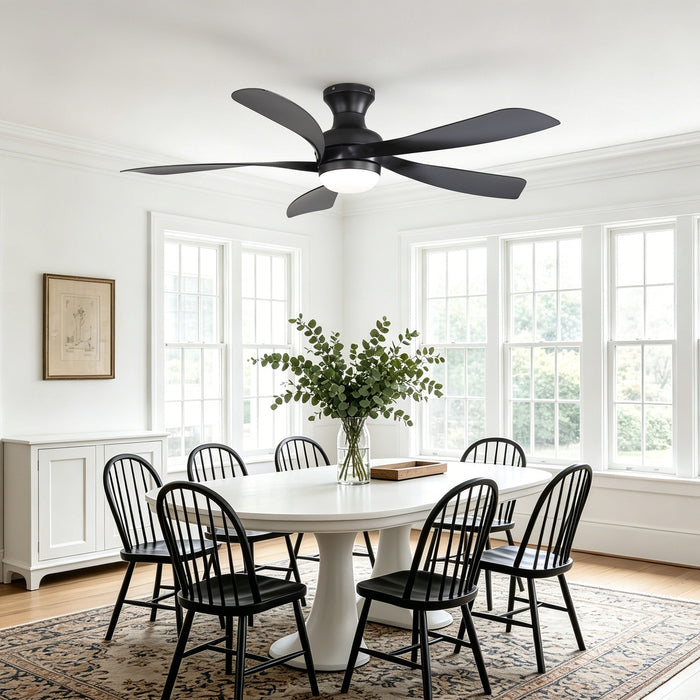 52" Ceiling Fan With 3 Color Dimmable LED Light, DC Reversible Motor, 6 Speed Settings Daily Nest