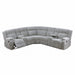Sectional Sofa Set With Console Cup Holders, 3 Piece Reclining Living Room Couch - Gray Ash Home Essentials
