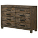 Bren - 8 Drawer Dresser With Pull Handles - Rustic Furniture Max