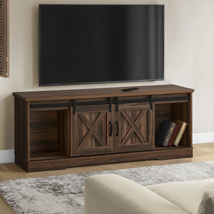 TV Stand, Console Media Entertainment Center, Storage Cabinet, Transitional 8th Street