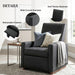 Manual Recliner Chair, 2 Position With 160° Adjustable Backrest For Living Room Noble House