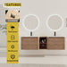 Wall Mounted Bathroom Vanity With Sink And Storage Shelves, Soft Close Doors Home Essentials