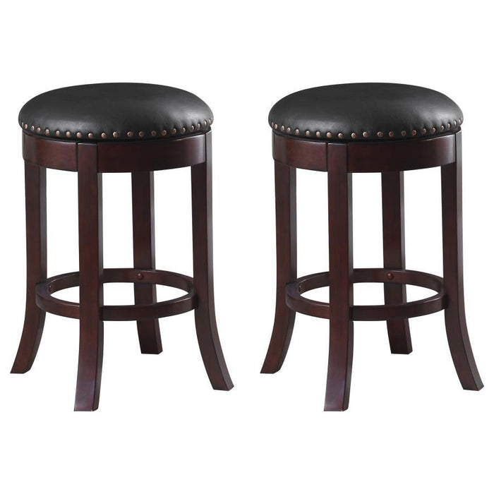 Aboushi - Backless Stools with Upholstered Seat (Set of 2)