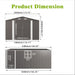 Outdoor Storage Shed With Lockable Doors Daily Nest