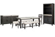 Plum Creek - 7 Piece Rectangular Dining Table Set Magnussen Furniture