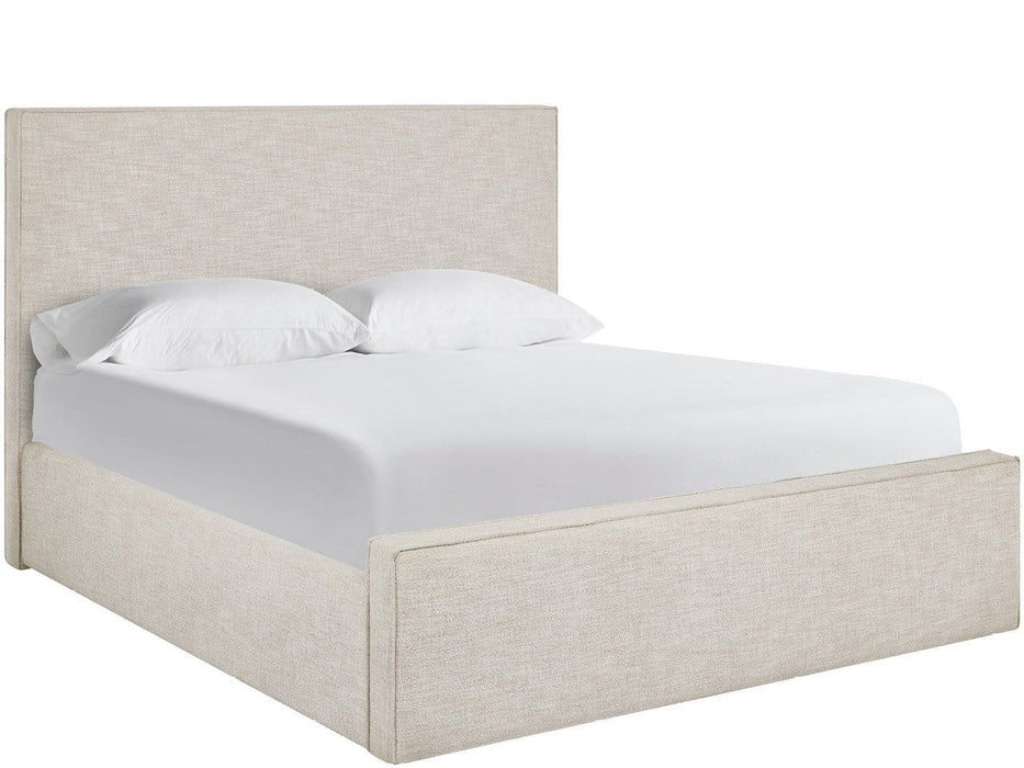 Oasis - Upholstered King Bed - White / Beige