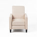 Upholstered Push Back Recliner Chair For Living Room Noble House