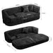 3 Seater Sofa With Built In Pet Bed Nook, Curved Design And 2 Throw Pillows Home Essentials